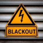 Blackout warning sign