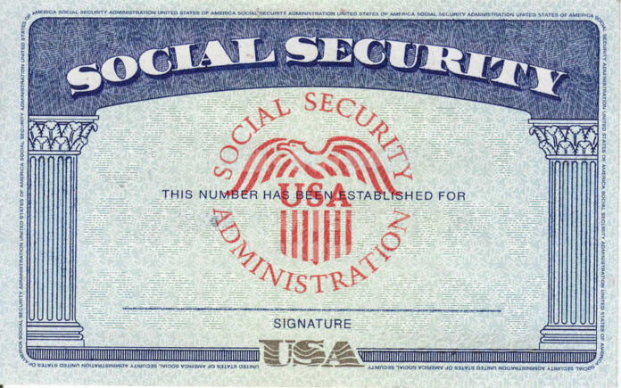 US Social Security card