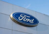 Ford logo on a buildings exterior wall