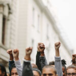 Strike protest