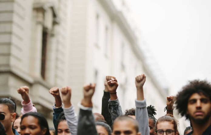 Strike protest