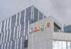 Google office building with logo on the facade.
