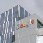 Google office building with logo on the facade.
