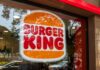 Burger King logo on a restaurant window