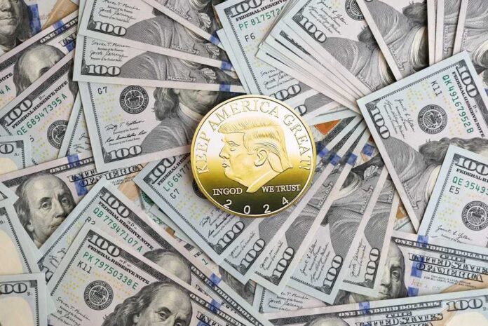 Kyiv,,Ukraine,-,December,13,,2025,Trump,Gold,Coin,On Trump coin