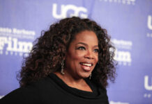 Oprah Winfrey smiles.